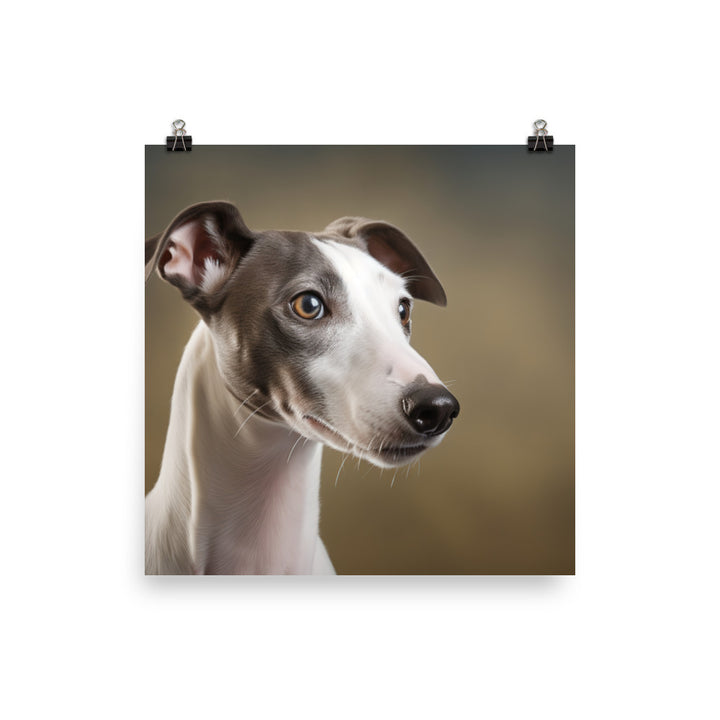 Graceful Whippet Photo paper poster - PosterfyAI.com