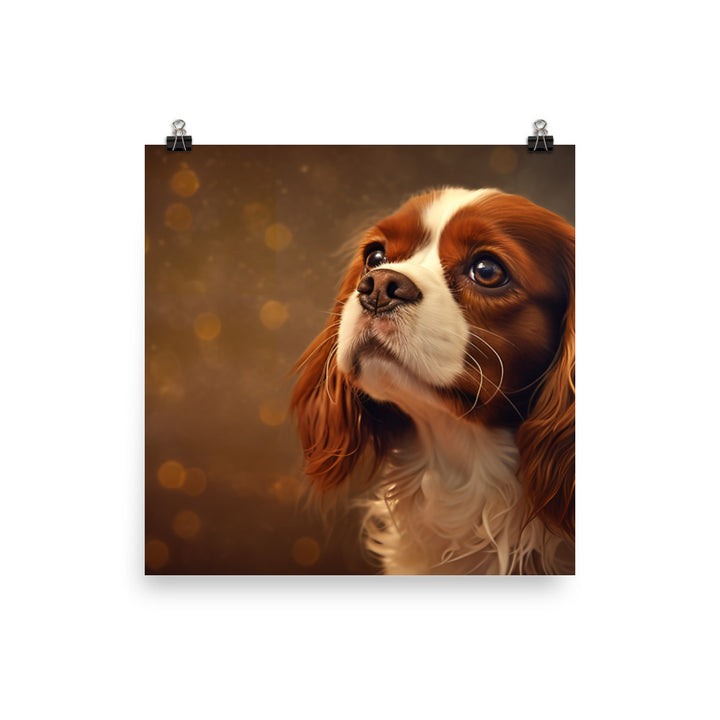 Cavalier King Charles Spaniel Photo paper poster - PosterfyAI.com