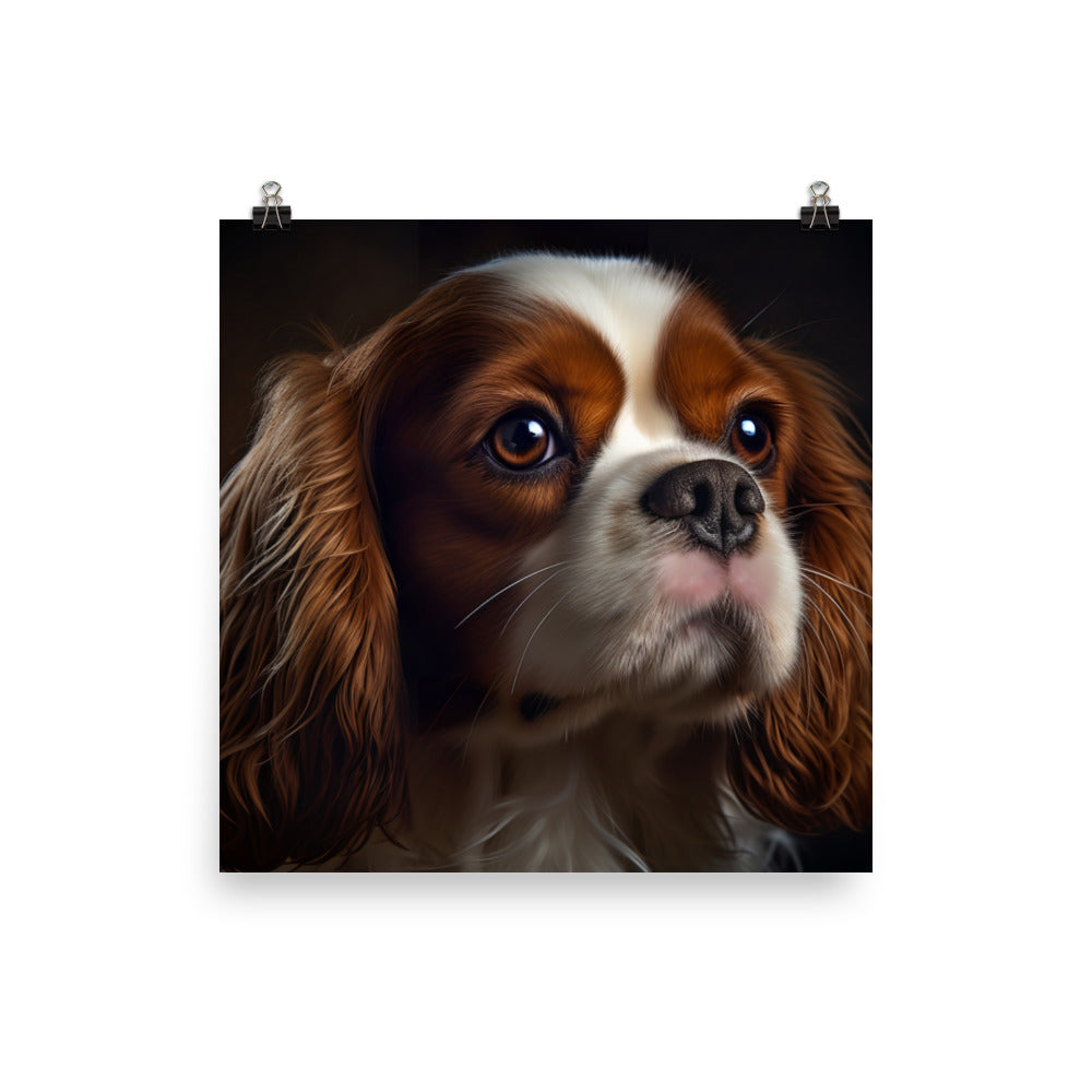 Cavalier King Charles Spaniel Photo paper poster - PosterfyAI.com