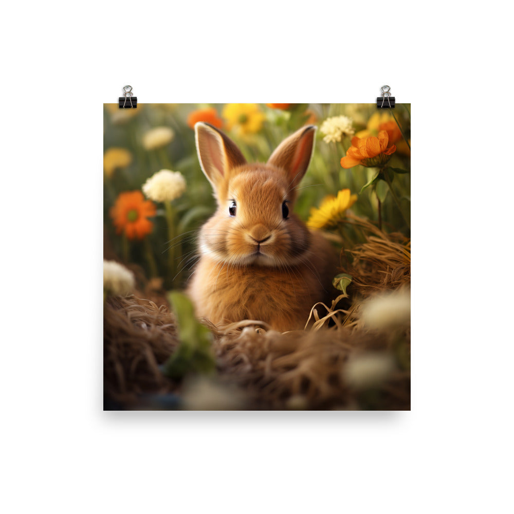 Cute Cinnamon Bundle of Joy Photo paper poster - PosterfyAI.com