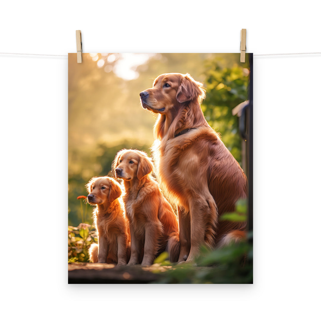 Golden Retriever Photo paper poster - PosterfyAI.com