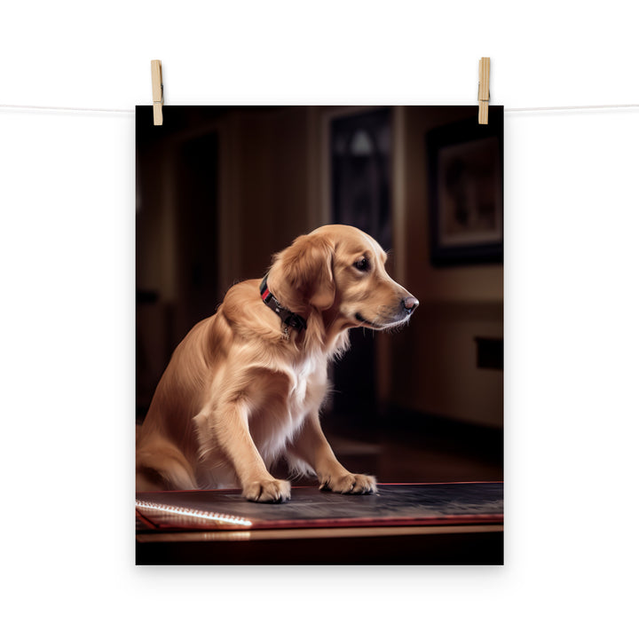 Golden Retriever Photo paper poster - PosterfyAI.com