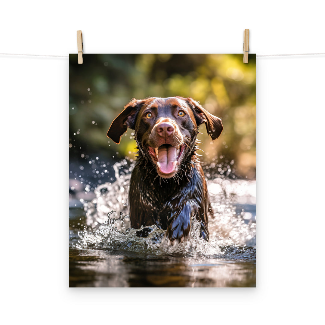 Labrador Retriever Photo paper poster - PosterfyAI.com