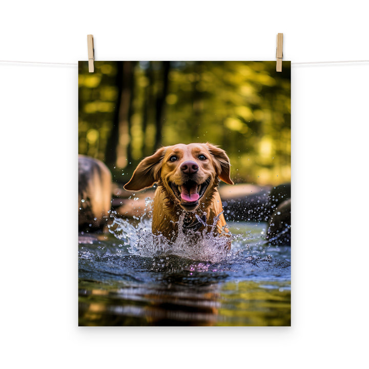 Labrador Retriever Photo paper poster - PosterfyAI.com