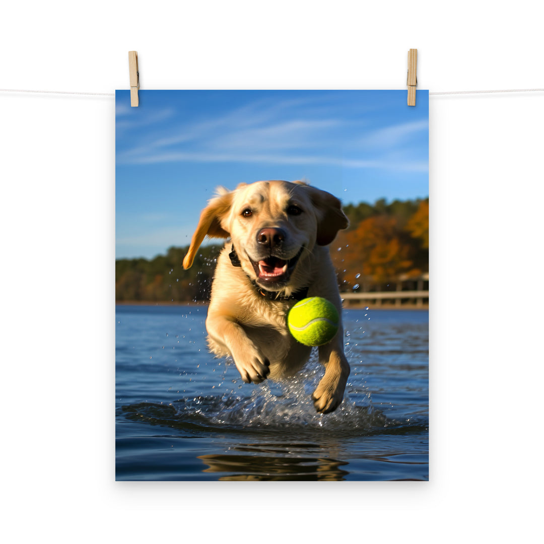 Labrador Retriever Photo paper poster - PosterfyAI.com