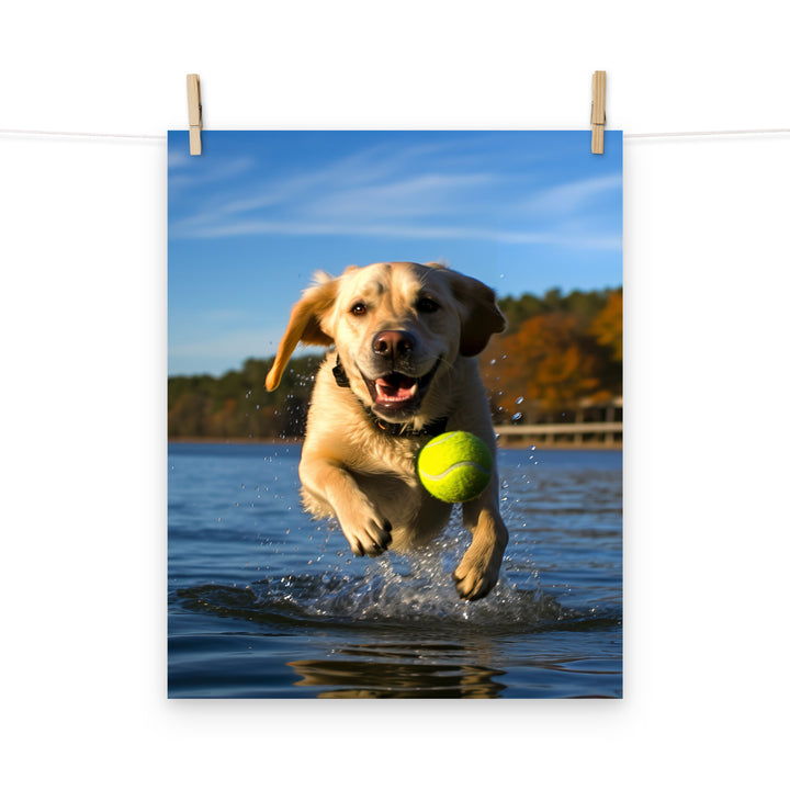 Labrador Retriever Photo paper poster - PosterfyAI.com