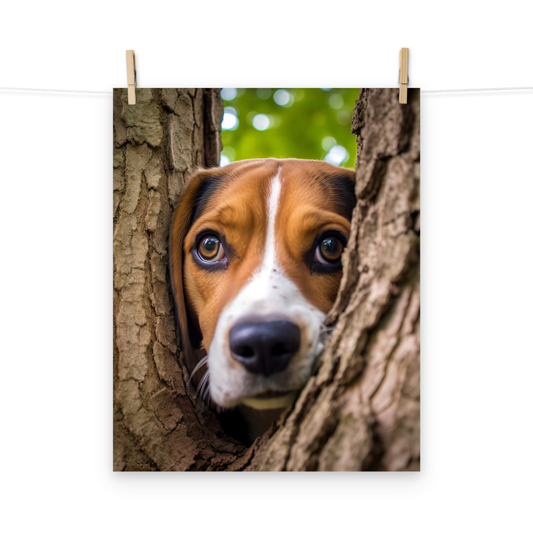 Beagle Photo paper poster - PosterfyAI.com