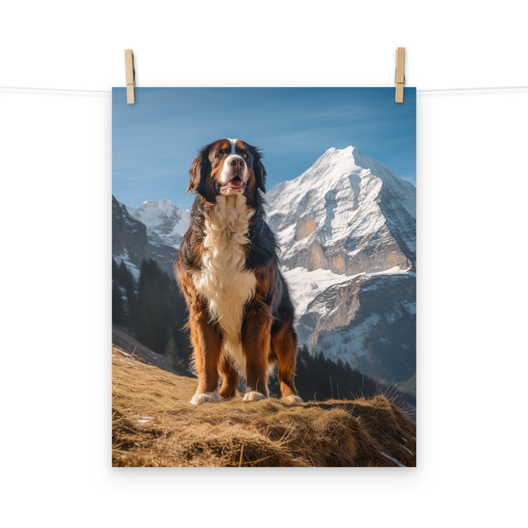 Bernese Mountain Dog Photo paper poster - PosterfyAI.com