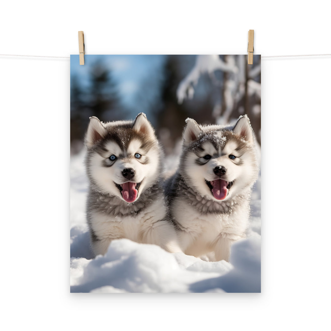 Alaskan Malamute Photo paper poster - PosterfyAI.com