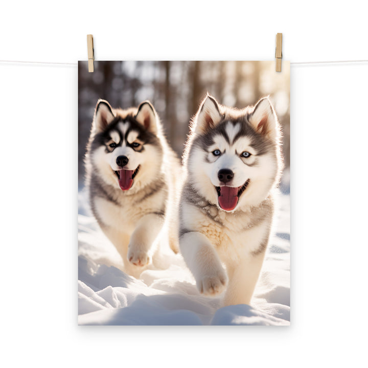 Alaskan Malamute Photo paper poster - PosterfyAI.com