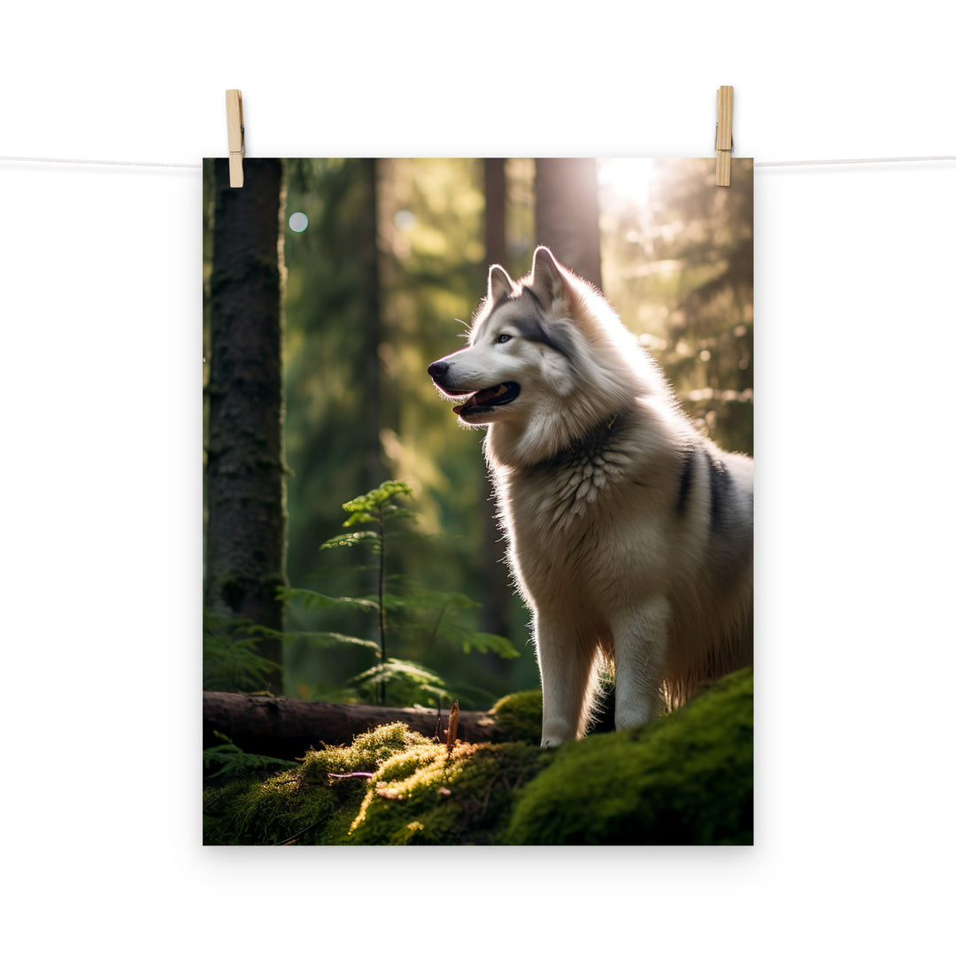 Alaskan Malamute Photo paper poster - PosterfyAI.com