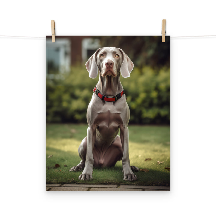 Weimaraner Photo paper poster - PosterfyAI.com