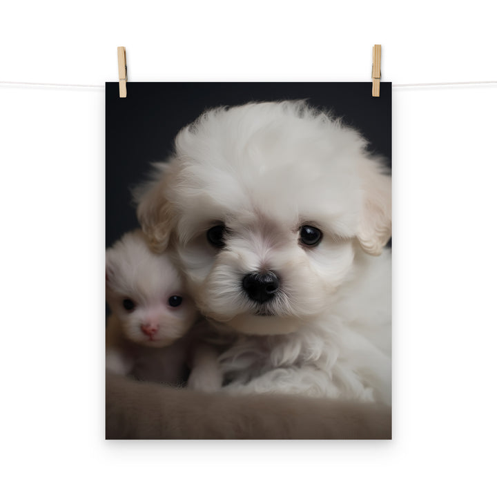 Bichon Frise Photo paper poster - PosterfyAI.com