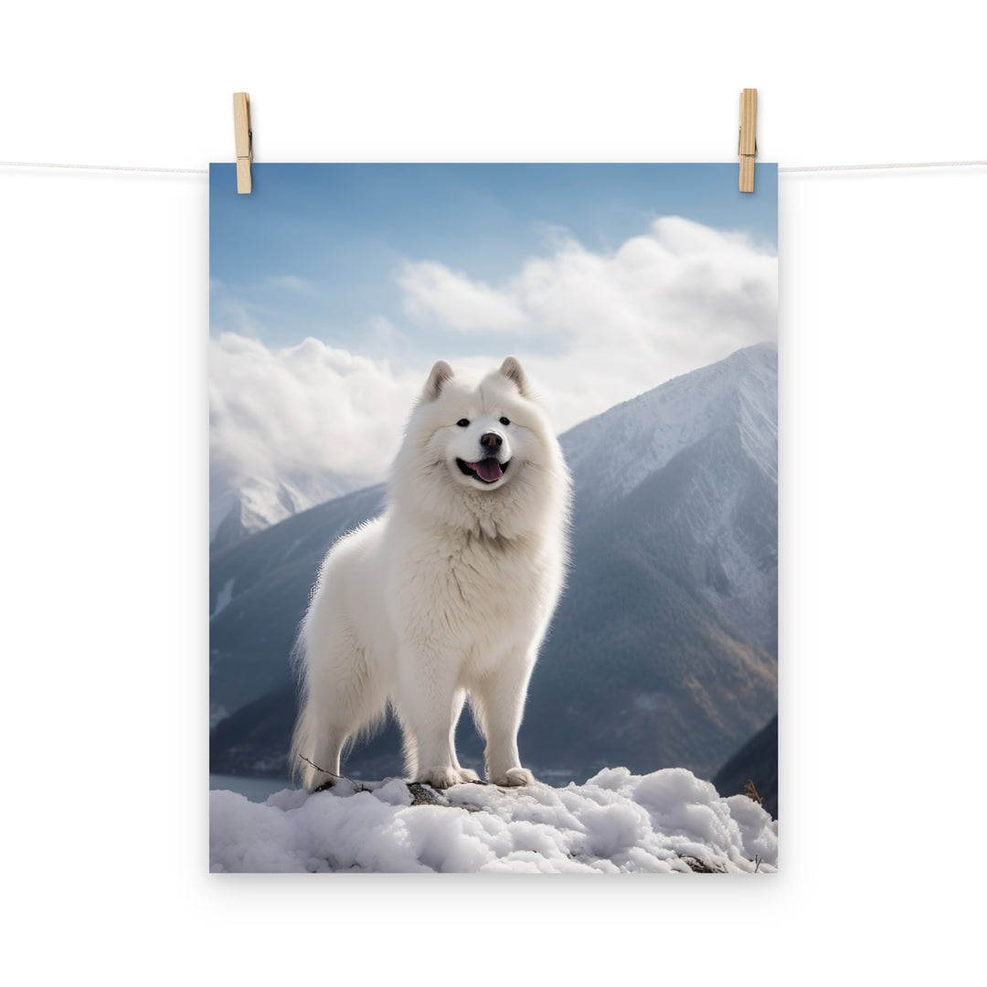 Samoyed Photo paper poster - PosterfyAI.com