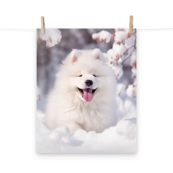 Samoyed Photo paper poster - PosterfyAI.com