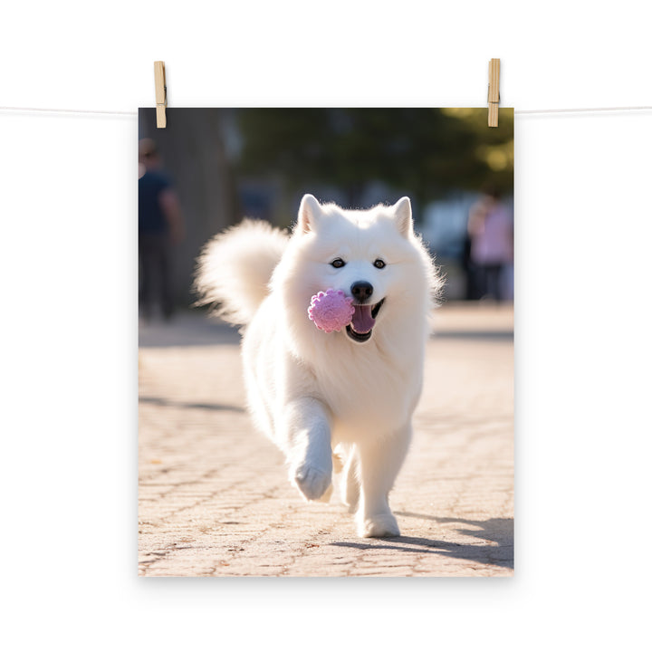 Samoyed Photo paper poster - PosterfyAI.com