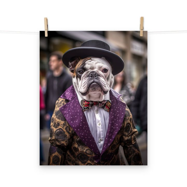 Bulldog Photo paper poster - PosterfyAI.com