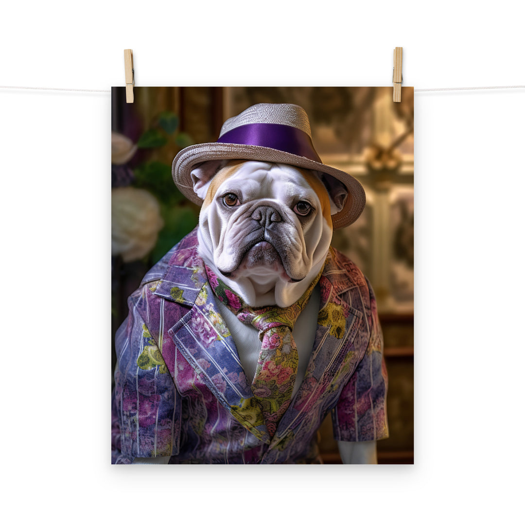 Bulldog Photo paper poster - PosterfyAI.com