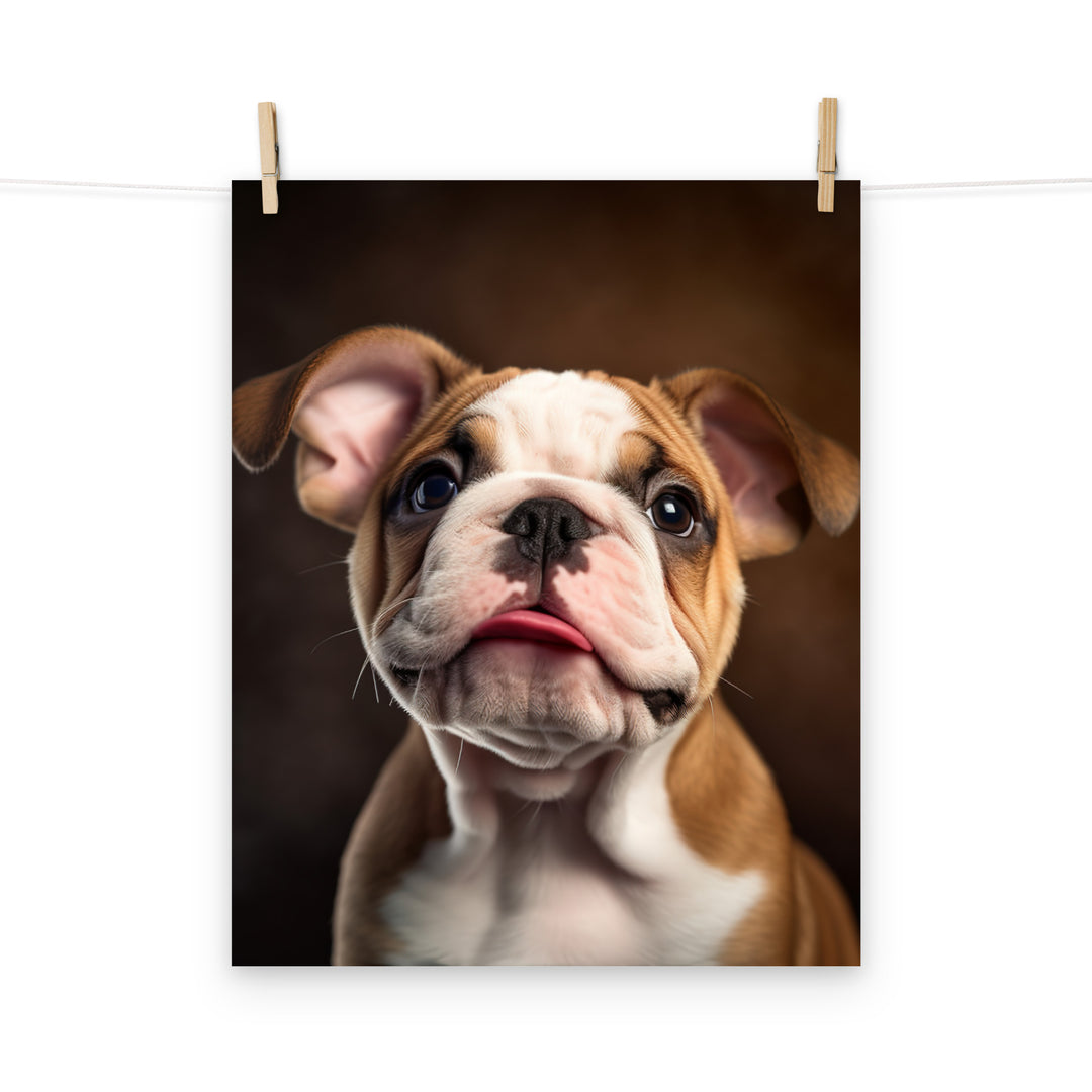 Bulldog Photo paper poster - PosterfyAI.com