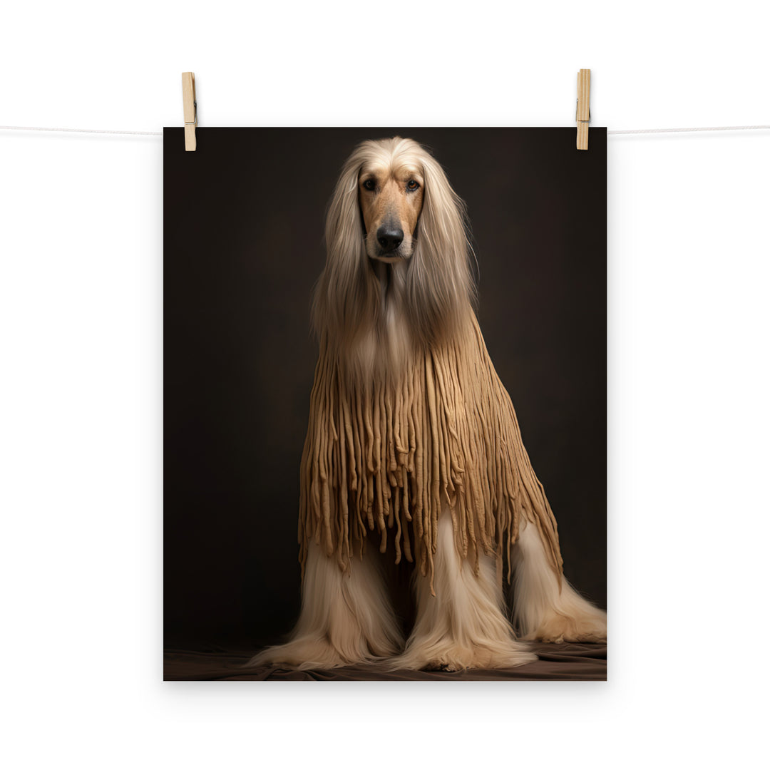 Afghan Hound Photo paper poster - PosterfyAI.com