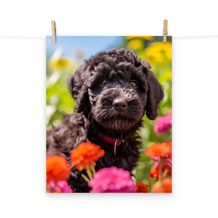 Portuguese Water Dog Photo paper poster - PosterfyAI.com