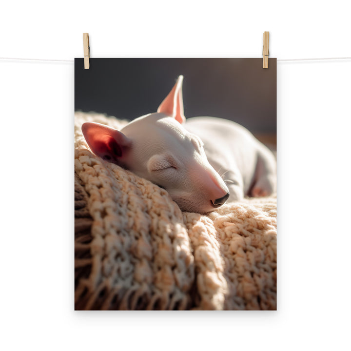 Bull Terrier Photo paper poster - PosterfyAI.com