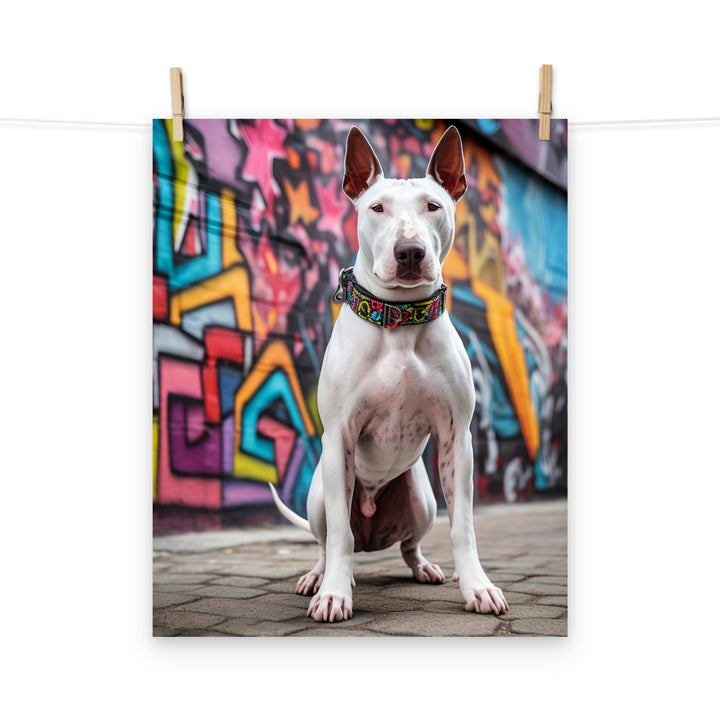 Bull Terrier Photo paper poster - PosterfyAI.com