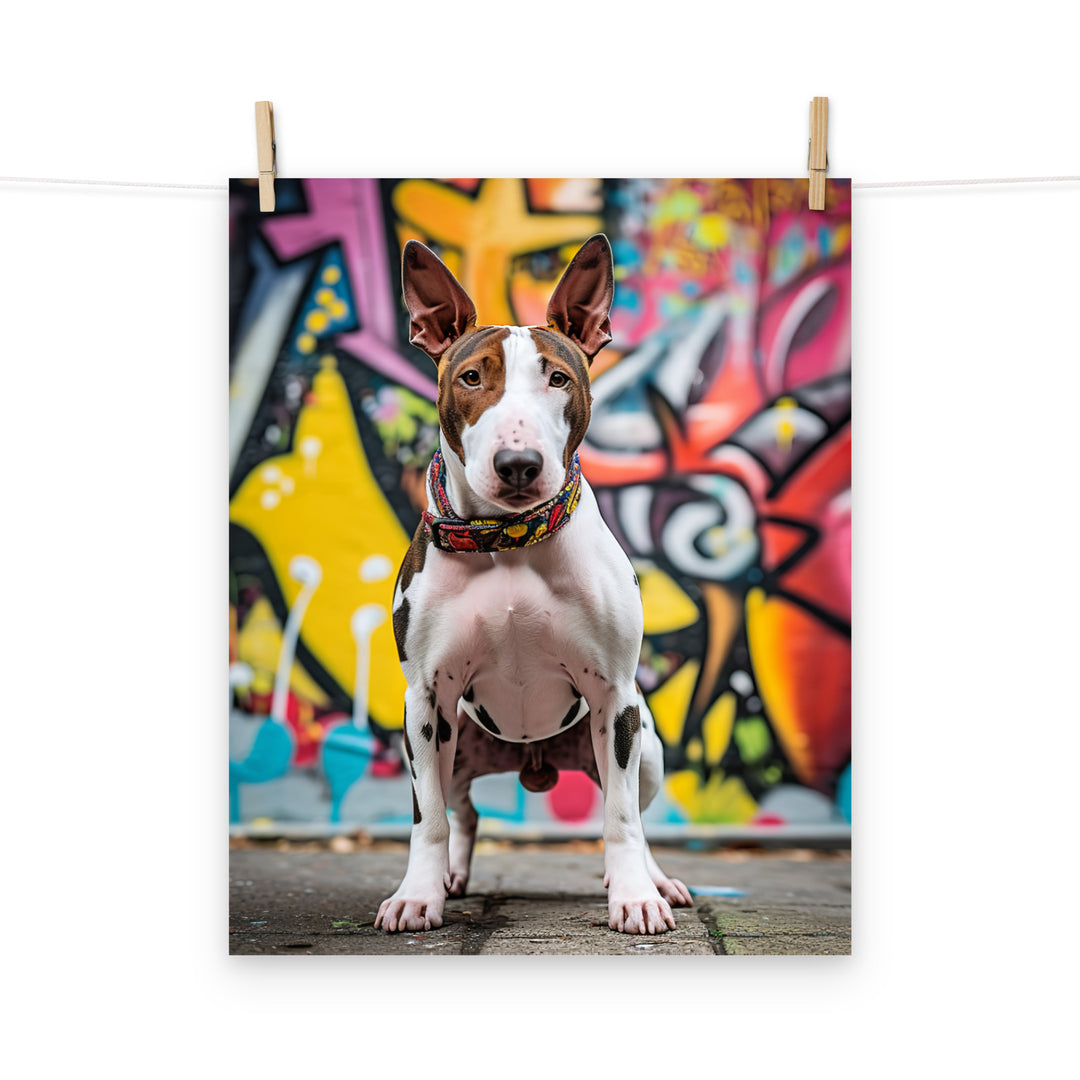 Bull Terrier Photo paper poster - PosterfyAI.com