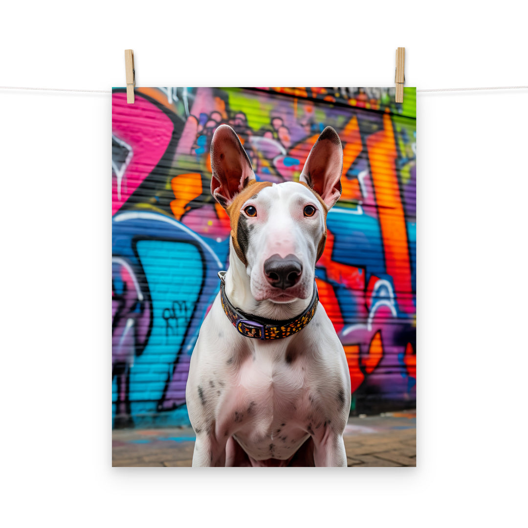 Bull Terrier Photo paper poster - PosterfyAI.com