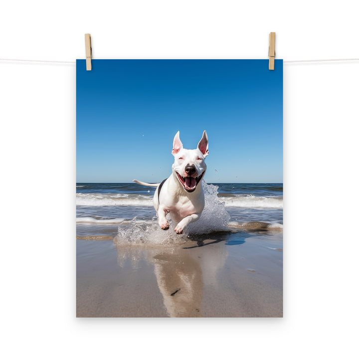 Bull Terrier Photo paper poster - PosterfyAI.com