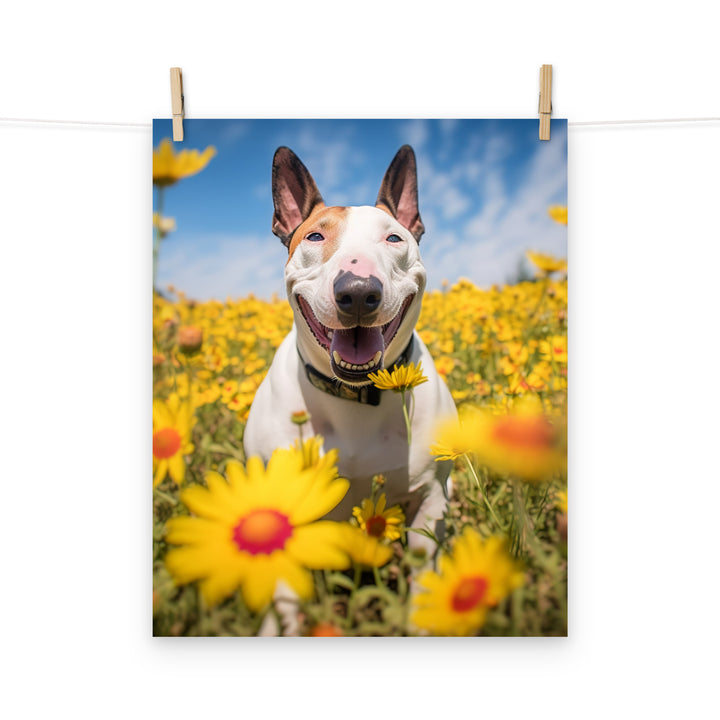 Bull Terrier Photo paper poster - PosterfyAI.com