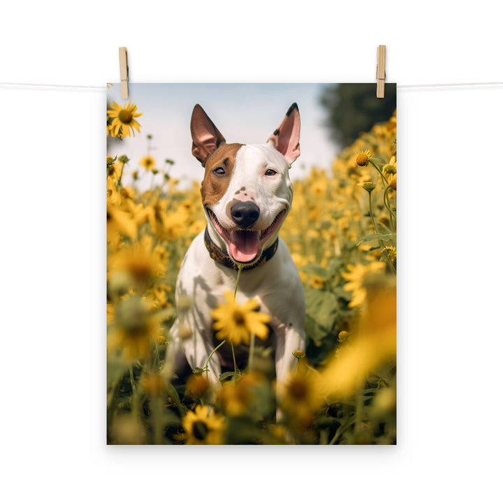 Bull Terrier Photo paper poster - PosterfyAI.com