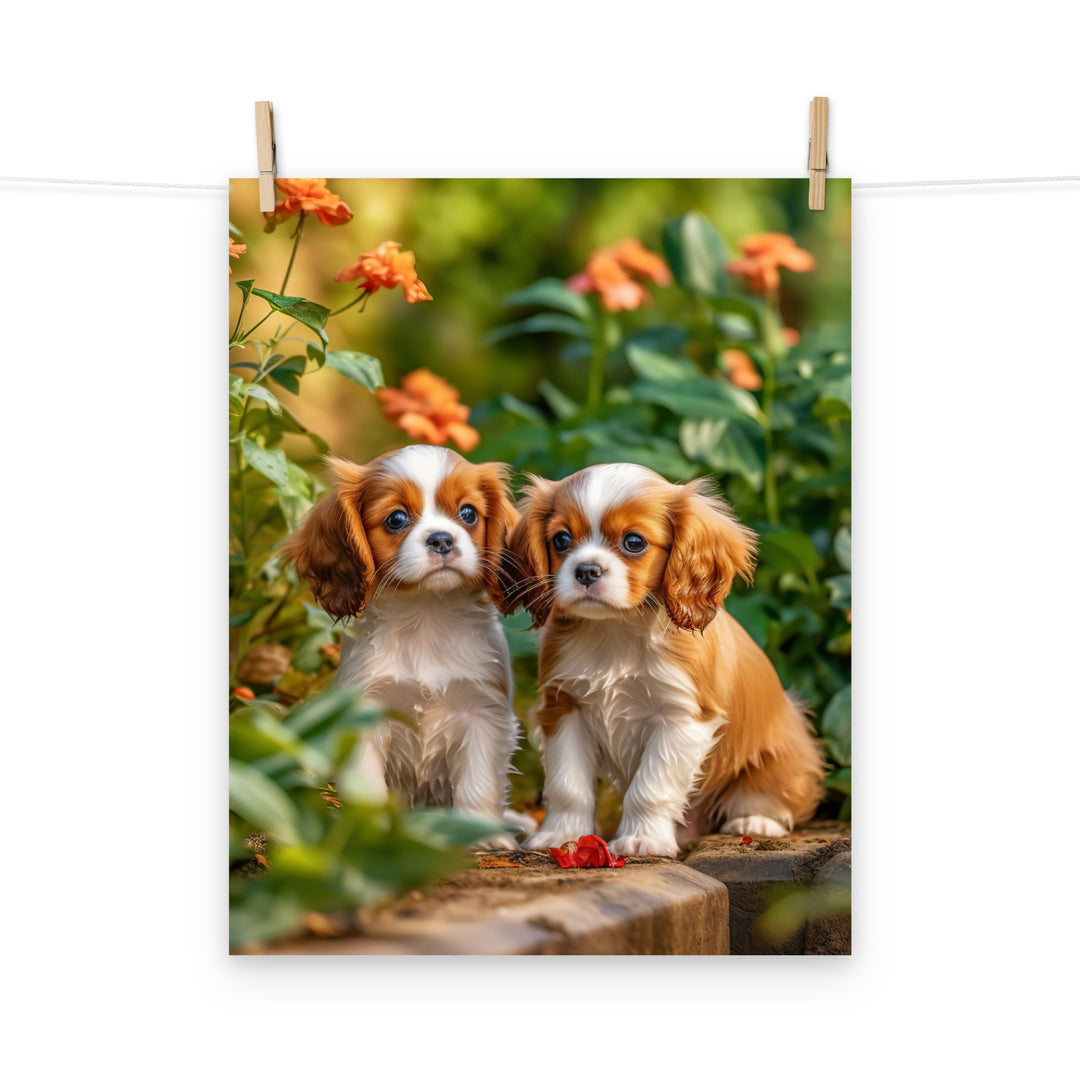 Cavalier King Charles Photo paper poster - PosterfyAI.com