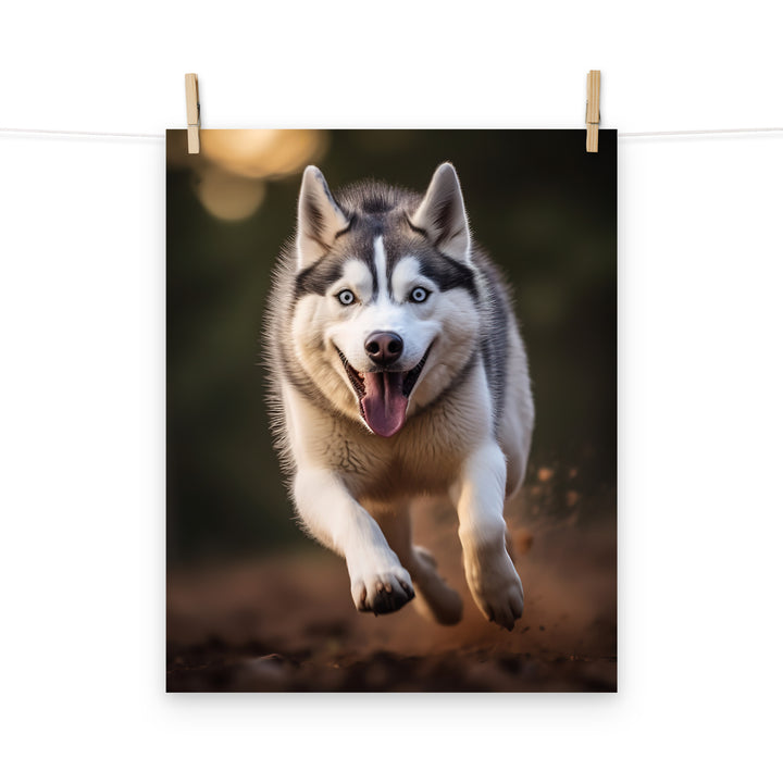 Siberian Husky Photo paper poster - PosterfyAI.com