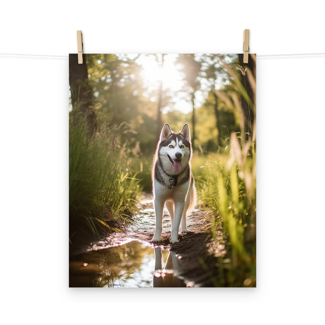 Siberian Husky Photo paper poster - PosterfyAI.com