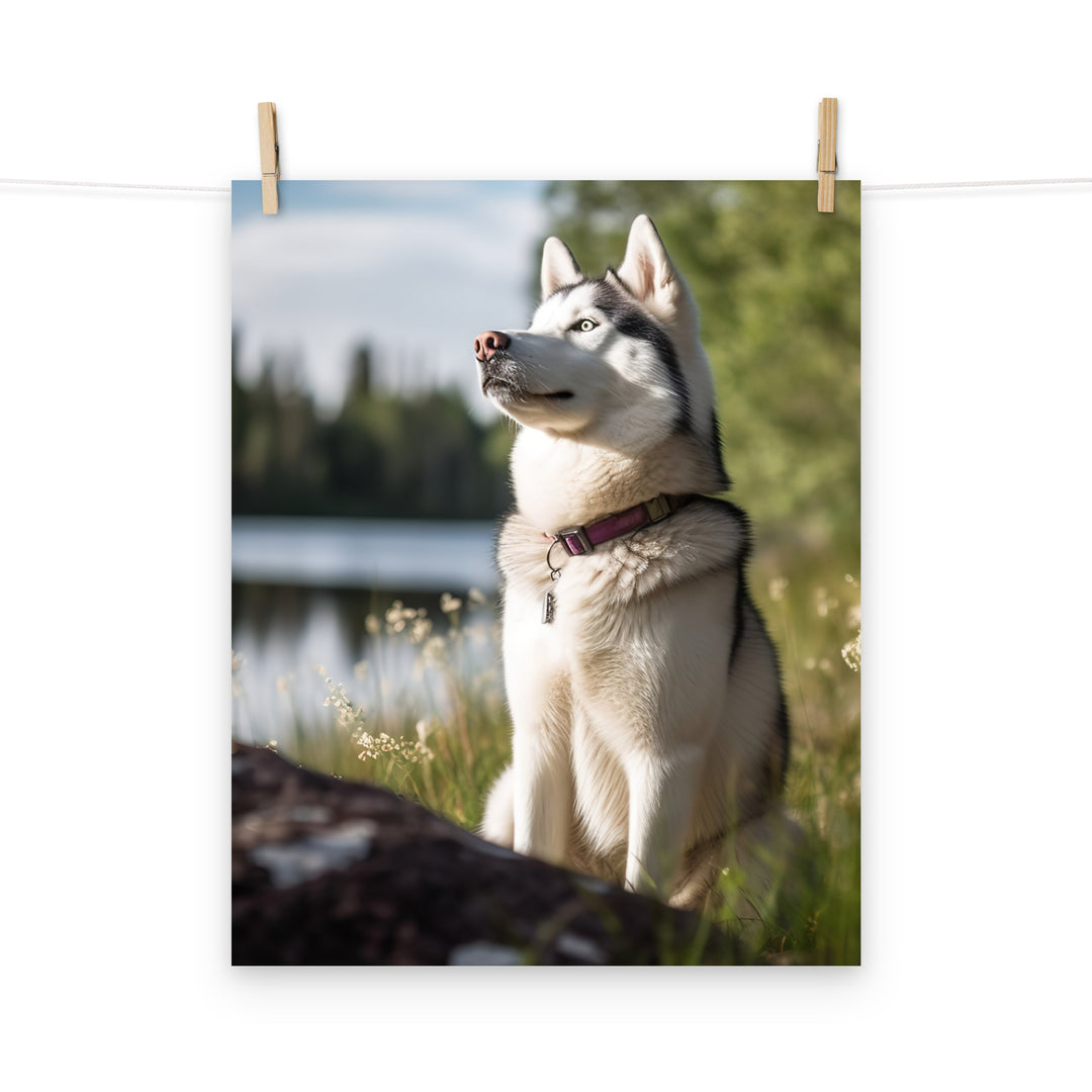 Siberian Husky Photo paper poster - PosterfyAI.com