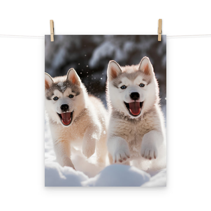 Siberian Husky Photo paper poster - PosterfyAI.com