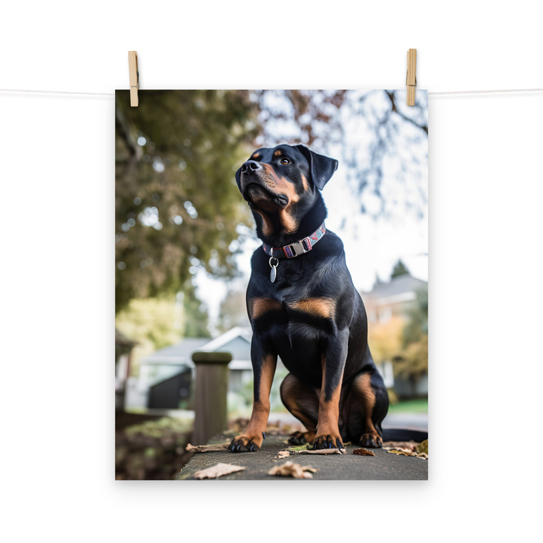 Rottweiler Photo paper poster - PosterfyAI.com