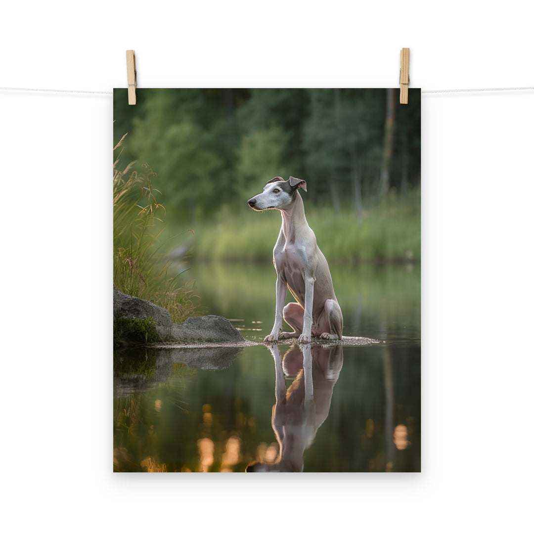 Whippet Photo paper poster - PosterfyAI.com