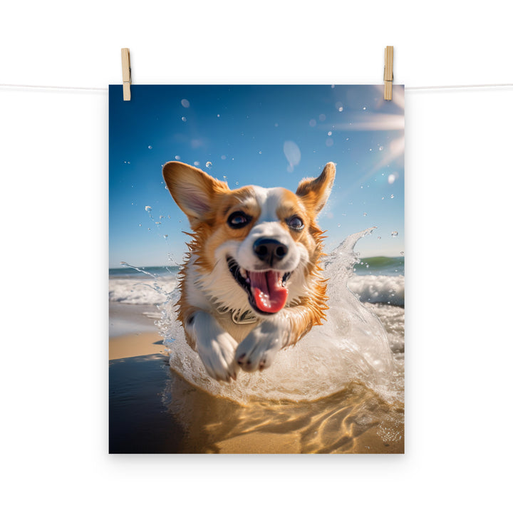 Welsh Corgi Photo paper poster - PosterfyAI.com