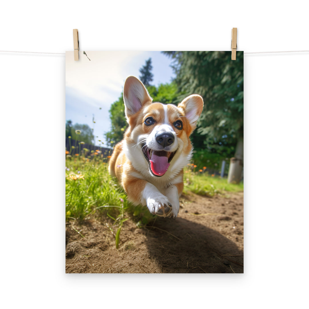 Welsh Corgi Photo paper poster - PosterfyAI.com