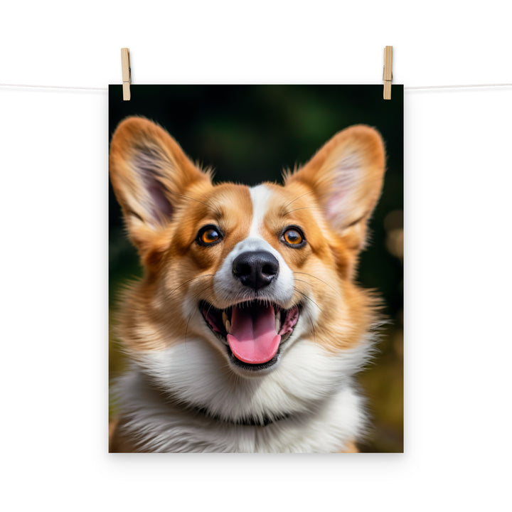 Welsh Corgi Photo paper poster - PosterfyAI.com