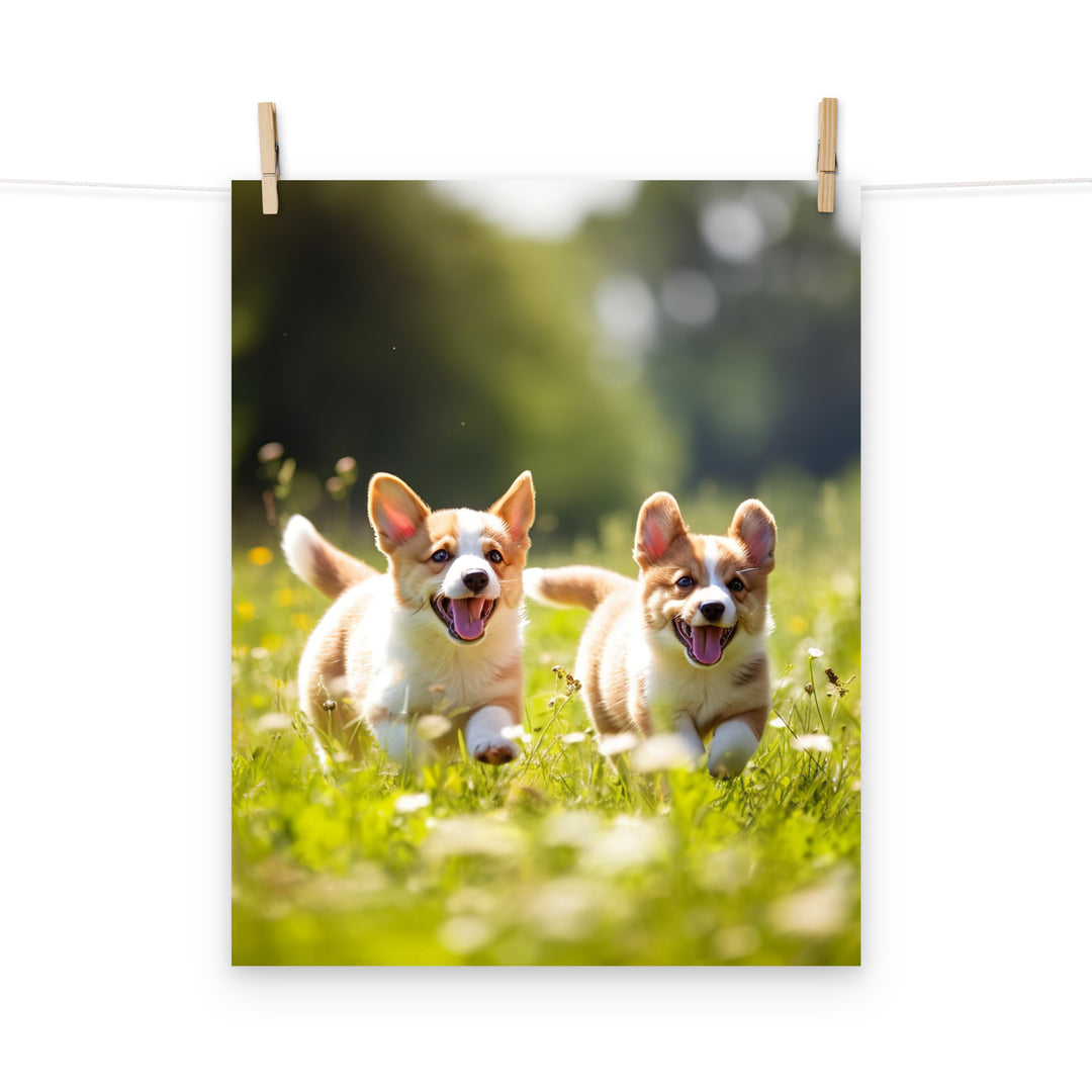 Welsh Corgi Photo paper poster - PosterfyAI.com