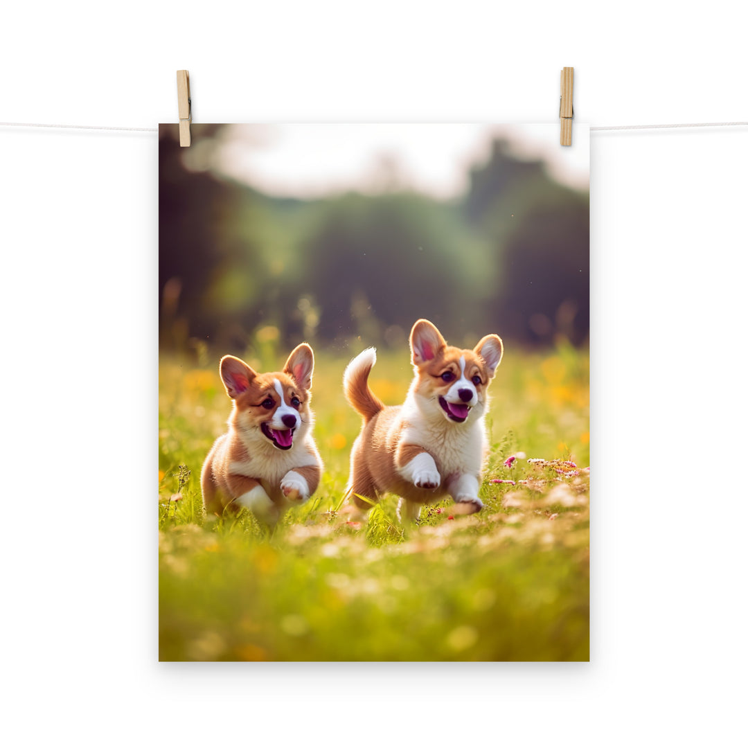 Welsh Corgi Photo paper poster - PosterfyAI.com