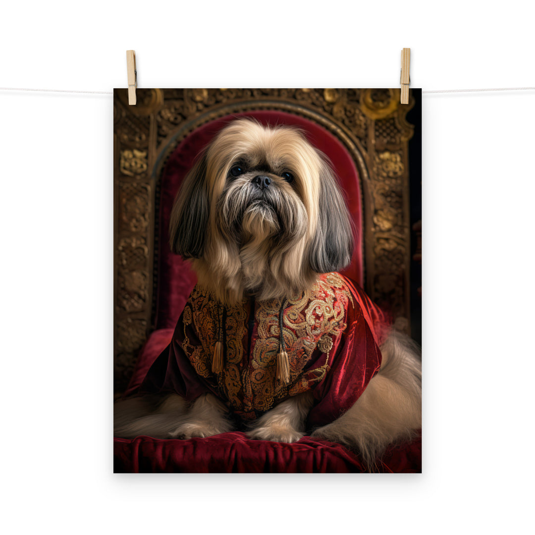 Lhasa Apso Photo paper poster - PosterfyAI.com