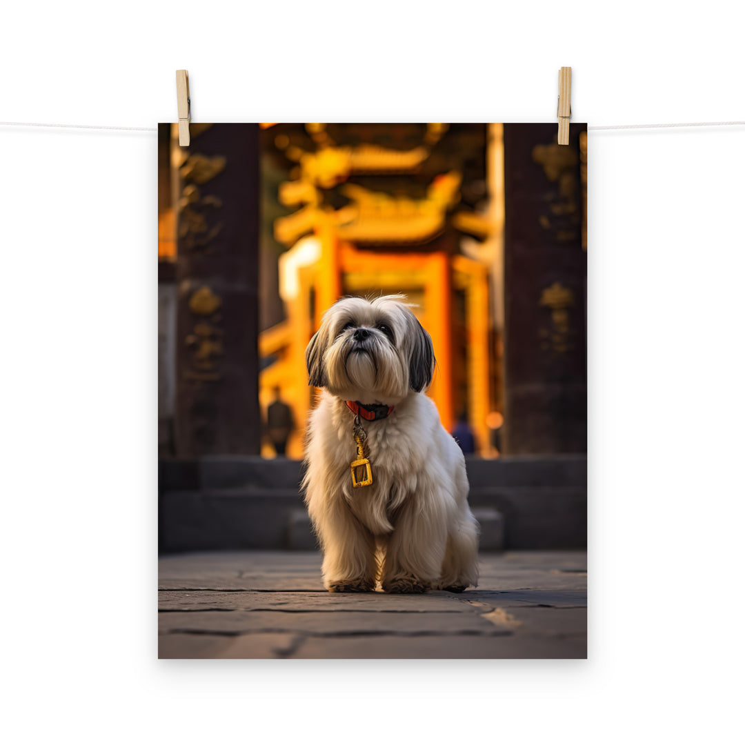 Lhasa Apso Photo paper poster - PosterfyAI.com