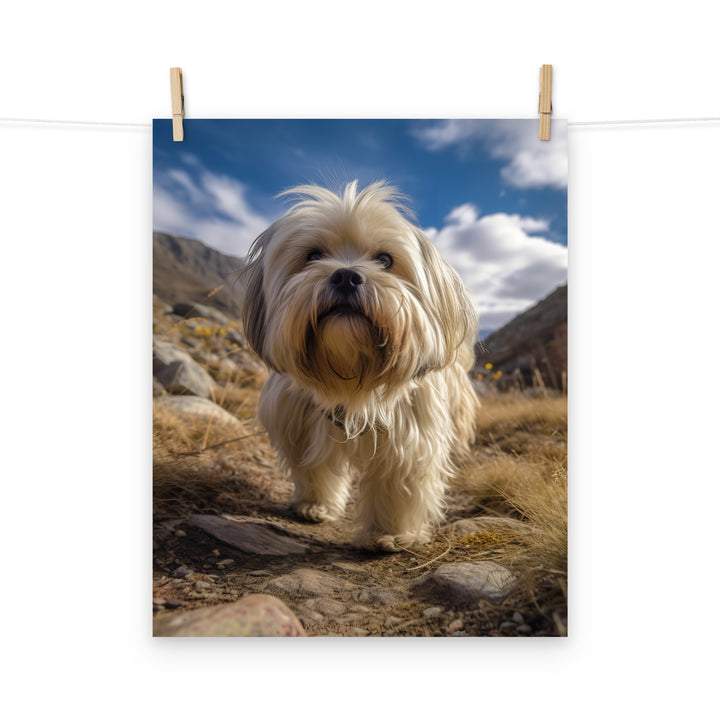 Lhasa Apso Photo paper poster - PosterfyAI.com