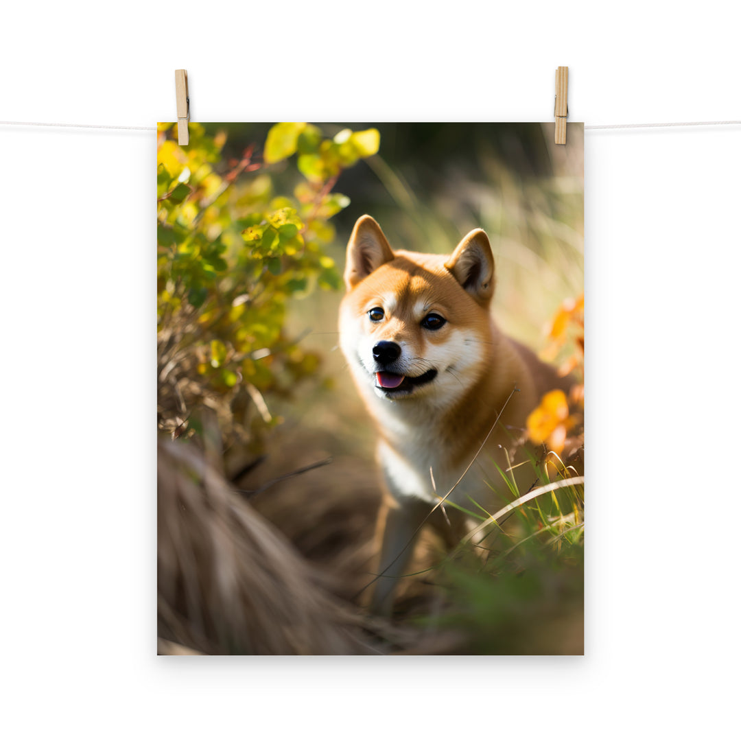 Shiba Inu Photo paper poster - PosterfyAI.com