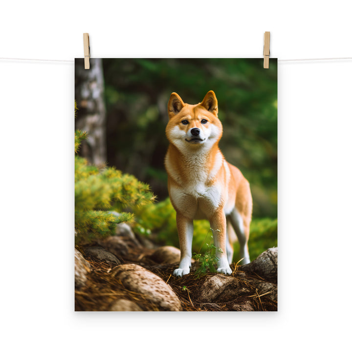 Shiba Inu Photo paper poster - PosterfyAI.com