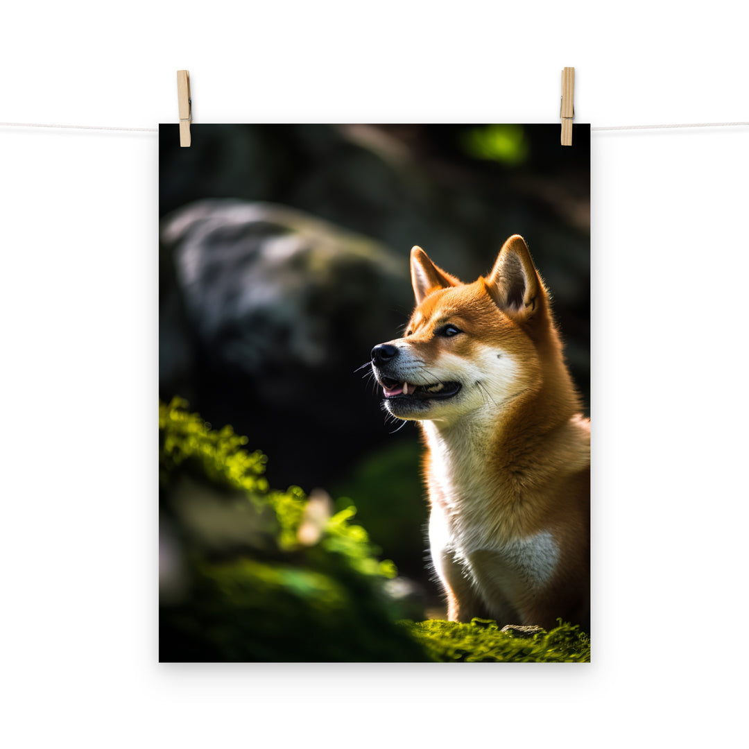 Shiba Inu Photo paper poster - PosterfyAI.com